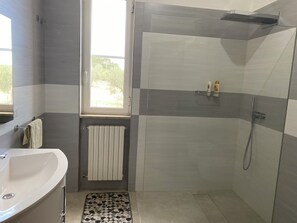 Secador de cabelo, toalhas de banho, sabonete, papel higiênico