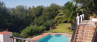 Delightful villa with stunning views and peaceful  gardens close to Mijas Pueblo