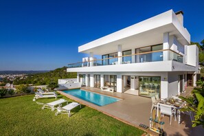 Outdoor pool - Stunning Villa Close To Ibiza Town with Panoramic Sea and Sunset views (Cap Martinet)
