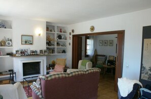 Smart TV, fireplace
