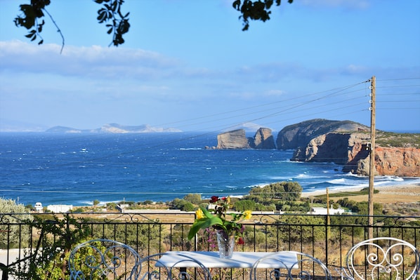 Outdoor dining - Villa with Amazing Sea View (Naxos)