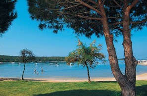 Beach nearby, sun-loungers