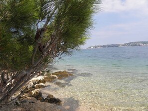 Beach nearby, sun-loungers