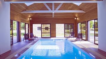 Indoor pool, a heated pool