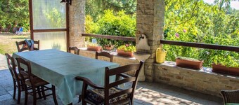 Stone house immersed in nature for relaxing holidays with family