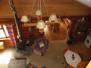 Interior - Hand Crafted large Log Cabin . Rural Location , lovely views and walks , quiet . (Chard)