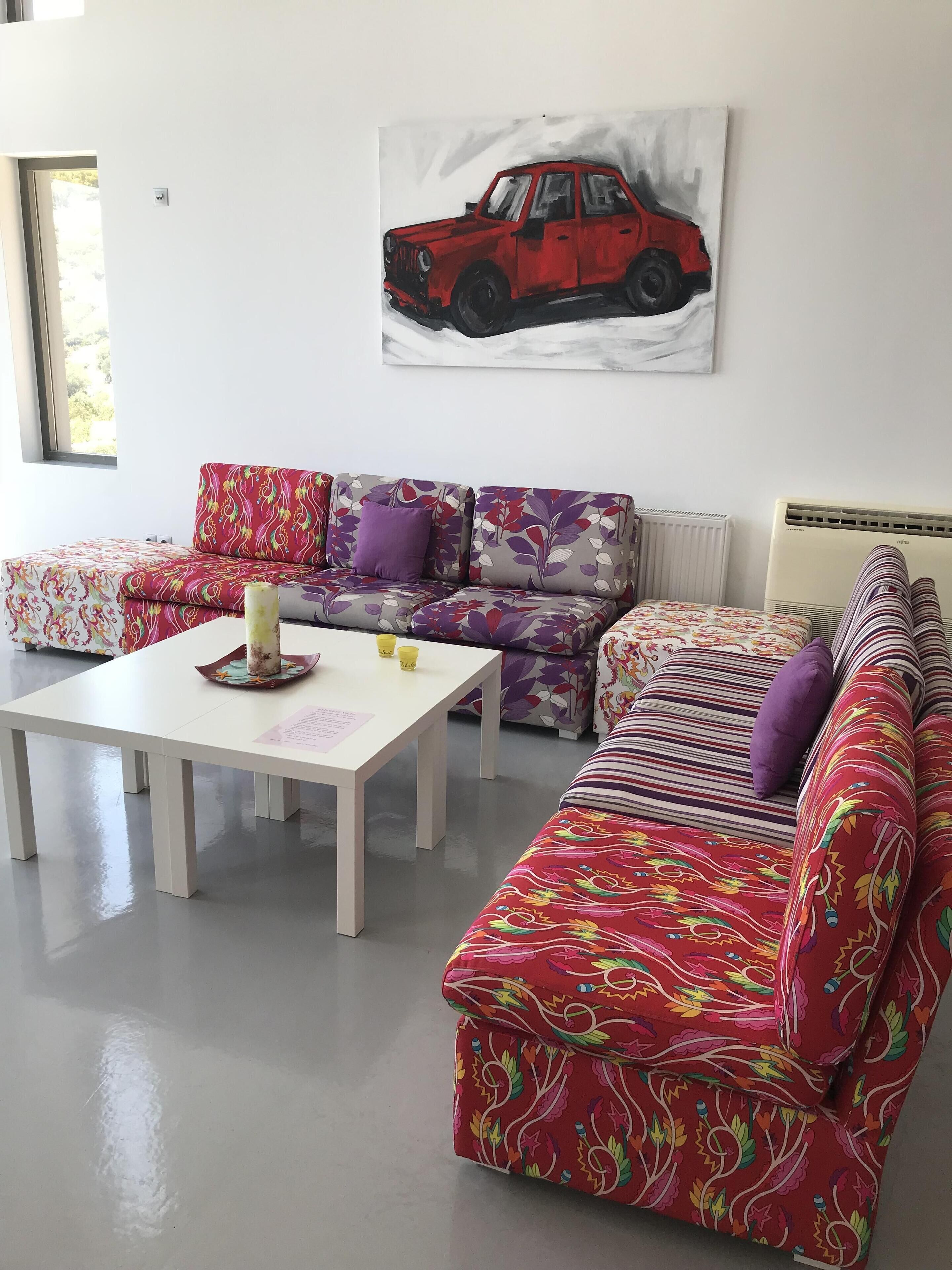 Relax at RED GREY SEAVIEW VILLA, with Private Pool, Schinias, Marathon, Attiki