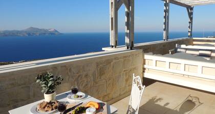 A charming 3 bedroom stone villa w/ privacy, private pool & fantastic sea views.
