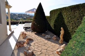 Terrace/patio - Indulge Yourselves! Perfect Location ~ Private Pool ~ Spectacular Panorama (Neo Chorio)