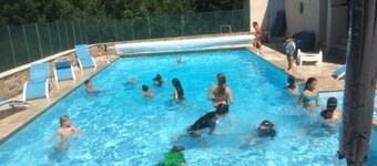 Private heated pool, stunning views, large well equipped kitchen, games room.