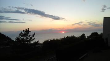 Vue sur la plage/lâocĂ©an