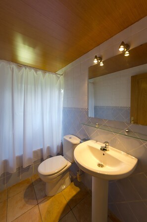 Tina, toallas, papel de baño 