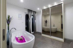 Hair dryer, towels