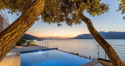 Beachfront Villa Poseidon with Heated Pool