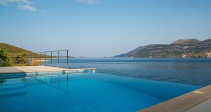 Beachfront Villa Poseidon with Heated Pool