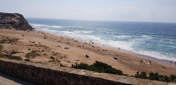 En la playa 
