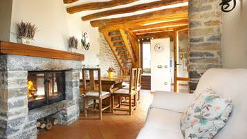 TV, fireplace, DVD player