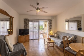 TV connectée, lecteur de DVD, livres, vidéothèque