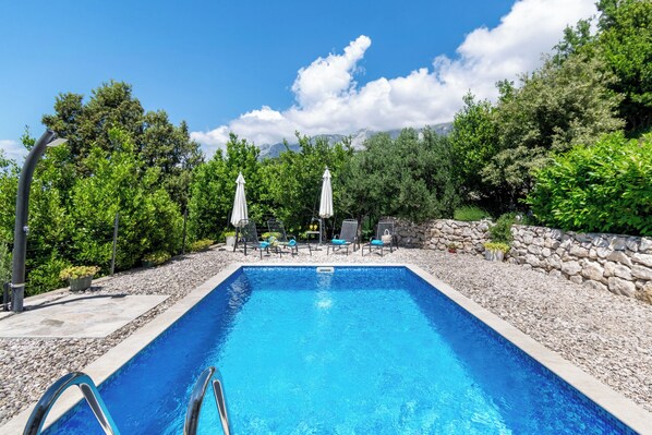 Outdoor pool - Villa with Sea View Podgora (Podgora)