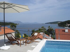 Pool - Apartment A3 - Apartments Danijela, sea view with private swimming pool (Dubrovačko-neretvanska županija)