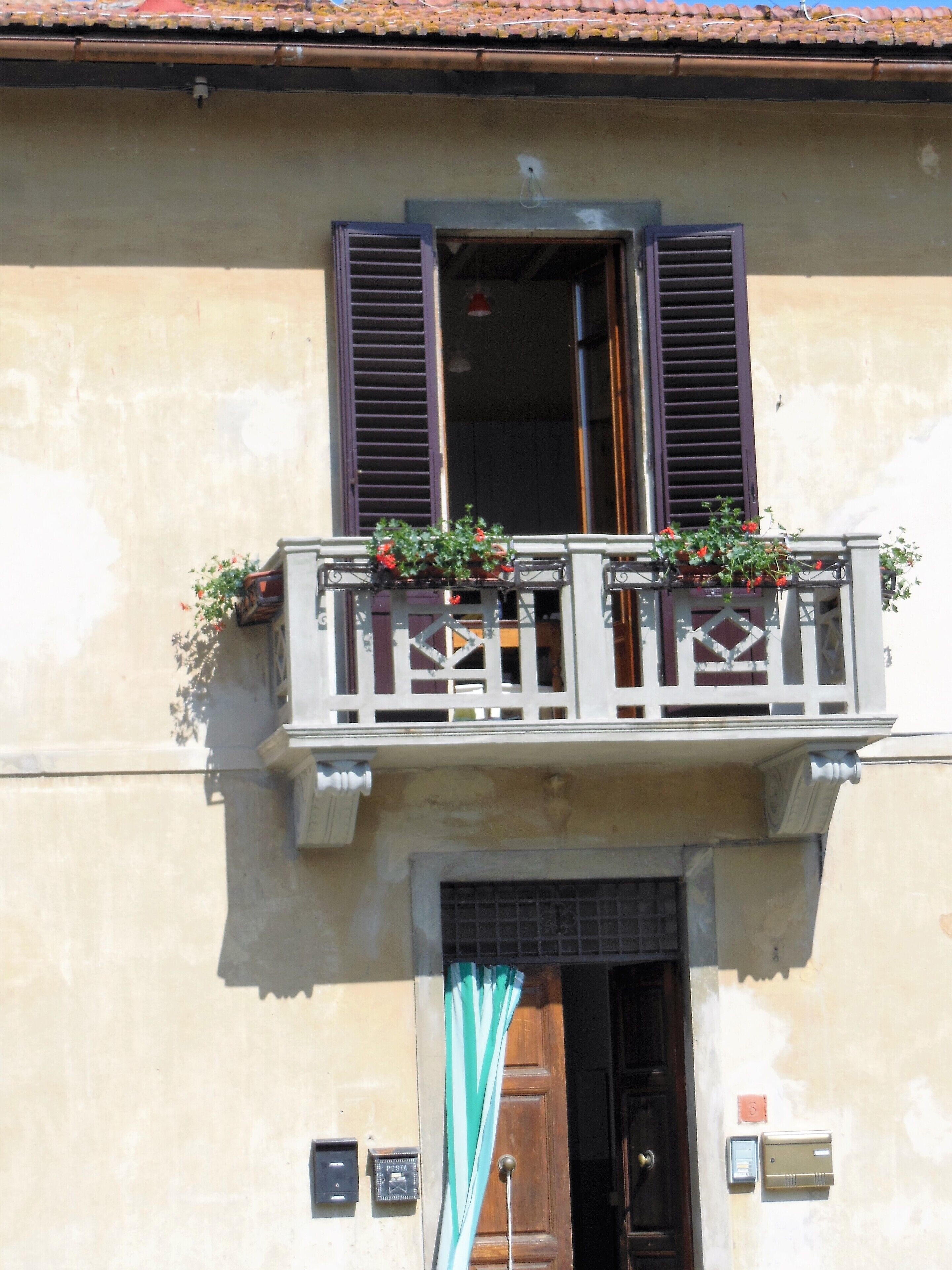 Rina's balcony on San Gimignano