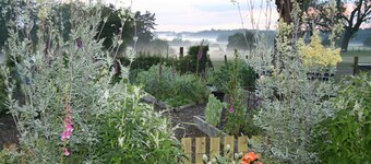 Beautiful location, lots of outside and inside space, stunning views and Pub