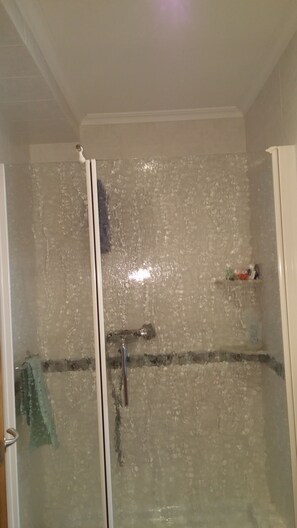 Dusche, Haartrockner, Bidet, Handtücher