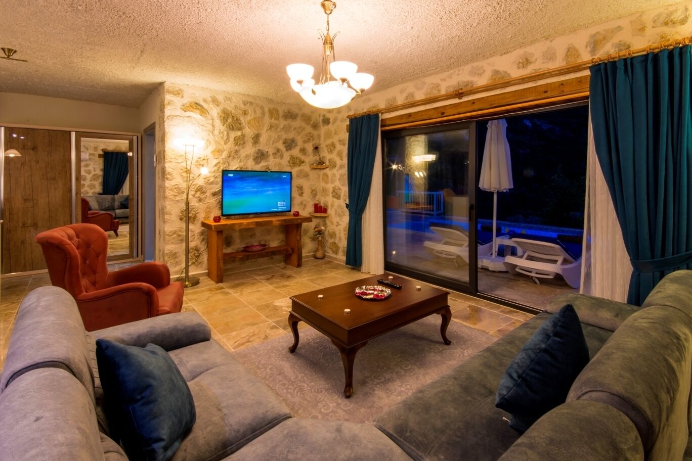 Charming 2 Bedroom Stone-Built Villa with Secluded Pool and Distant Sea Views