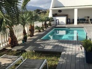 A heated pool