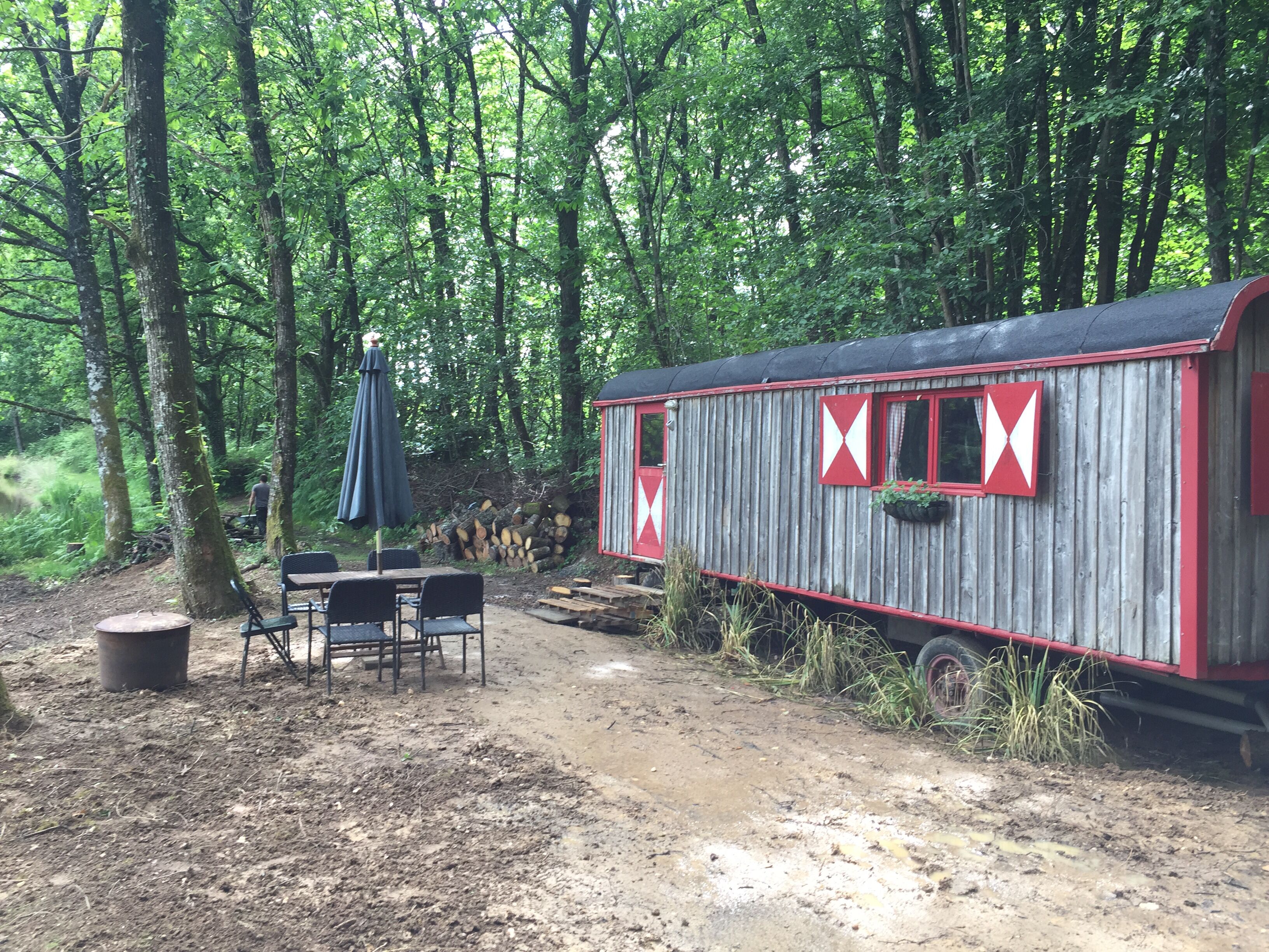 GoGreen Roulotte - a unique Shepherd Hut  on private lake in Rural France