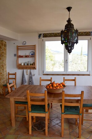 Dining - sea view villa immersed in olive grove (sciacca)