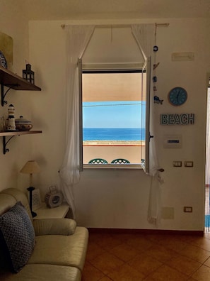 TV, DVD player, video library, stereo - Le Cannella Beach, Capo Rizzuto Island, Sea View (Loc. Le Cannella (Isola di Capo Rizzuto) KR)