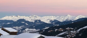 Newly renovated, ski in/ski out, 3.5 bed duplex apartment, label Meribel