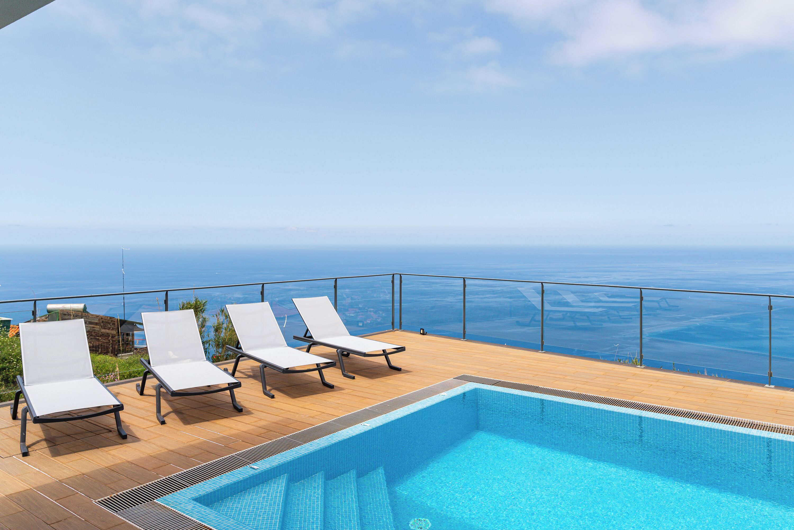 Piscine extérieure, piscine chauffée