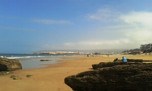 En la playa 