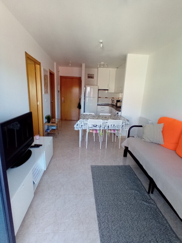 TV, DVD player, stereo