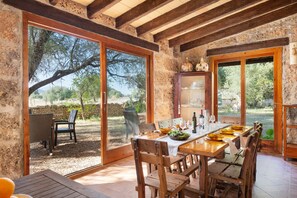 Dining - Sunset Ecofinca Can Vey - Country house with private pool (Inca)