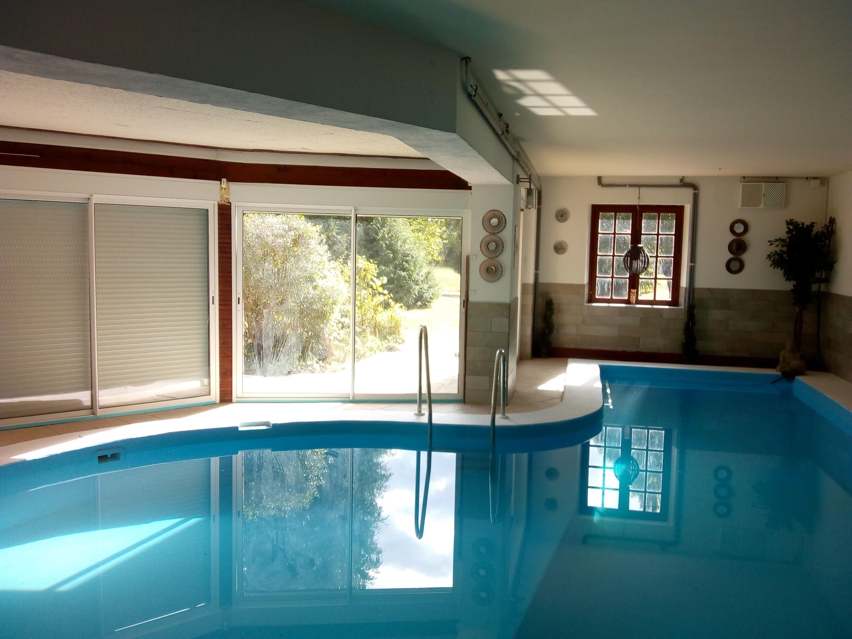 Indoor pool, a heated pool