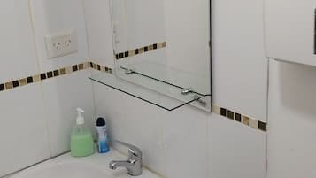 Shower, toilet paper