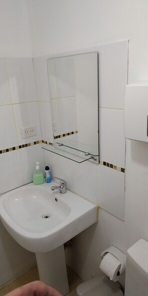 Shower, toilet paper