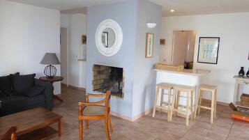 TV connectée, cheminée