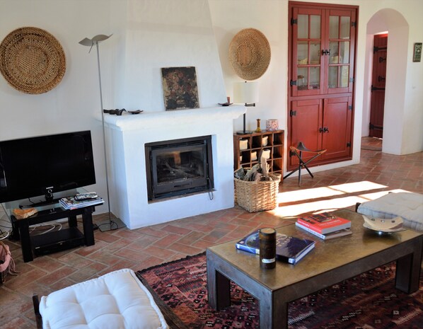 Fernseher, Kamin, DVD-Player, Arbeitsbereiche