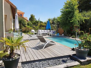 屋外プール、温水プール