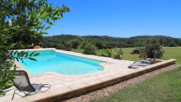 Una piscina riscaldata