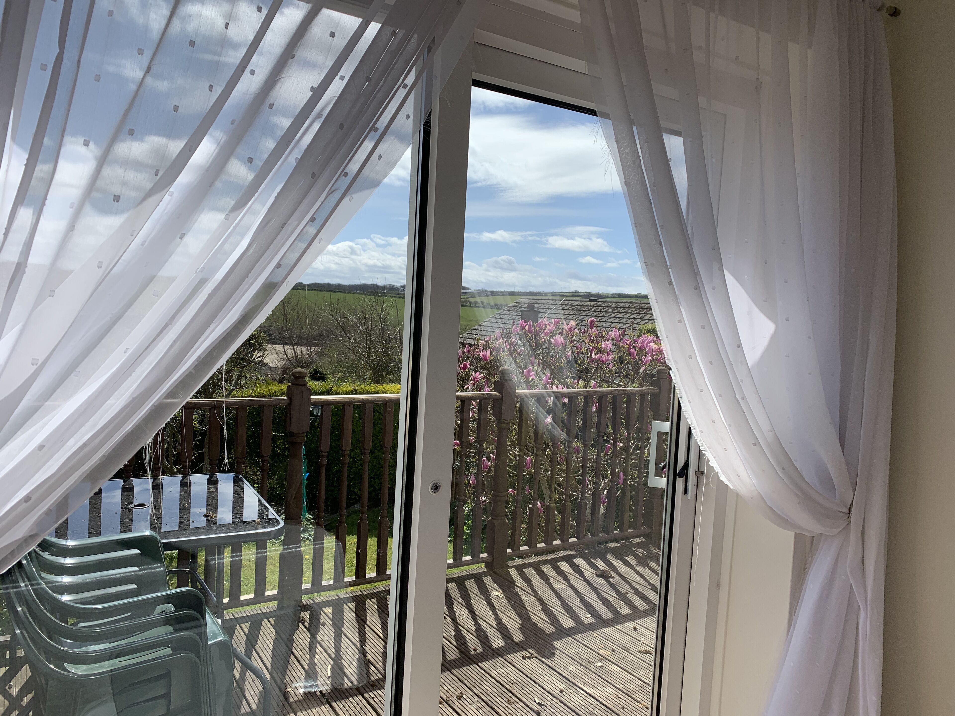 Patio doors from the lounge/diner
