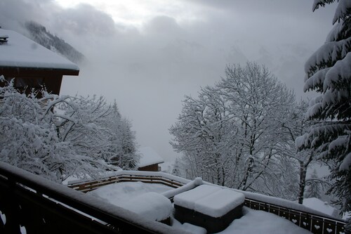 5 chambres, 3 salle de bains (10 personnes) chalet dans les Portes du Soleil avec bain à remous 