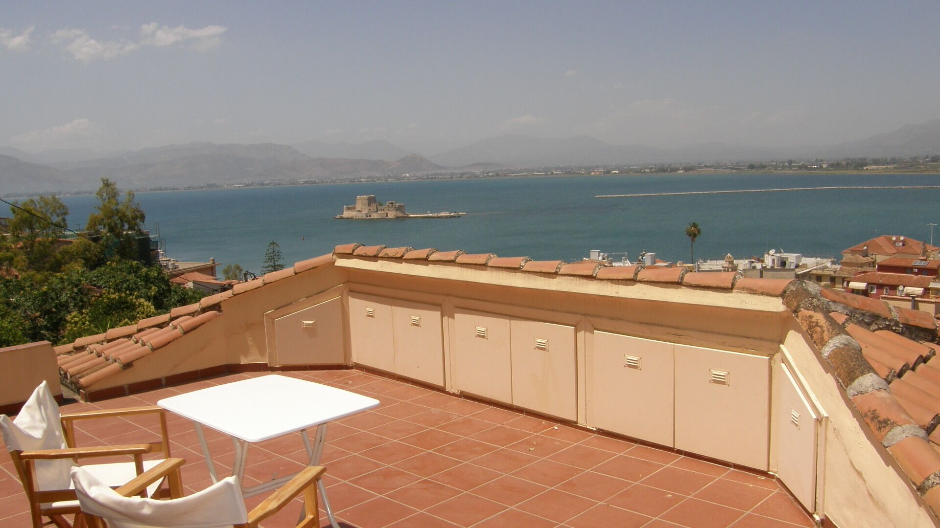 Nafplio in Panorama next to Akronafplia