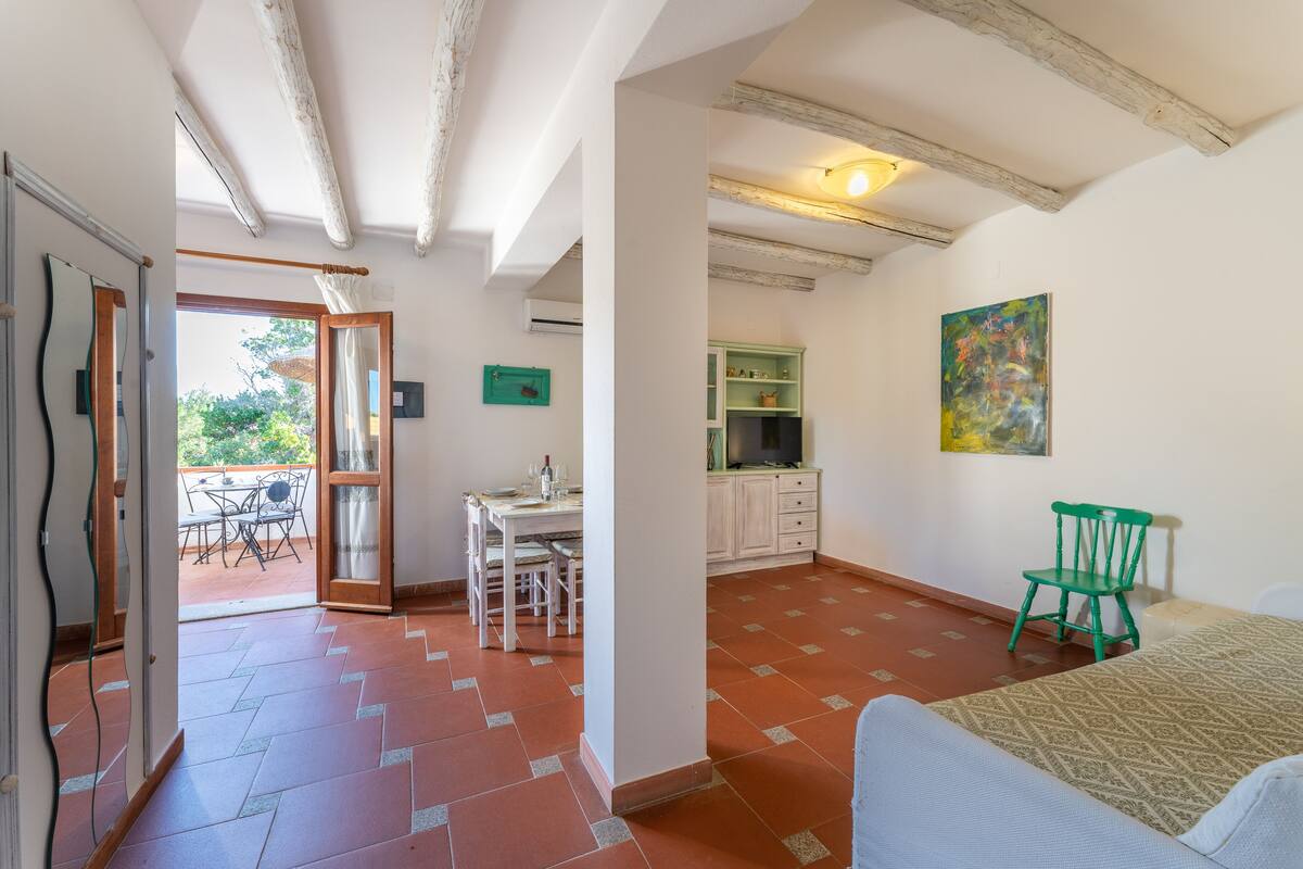 Premium appartement, 1 slaapkamer | 2 slaapkamers, een strijkplank/strijkijzer, babybedden, gratis wifi