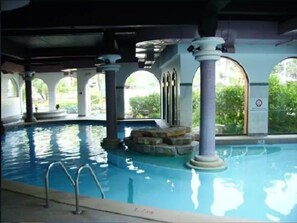 Indoor pool, a heated pool