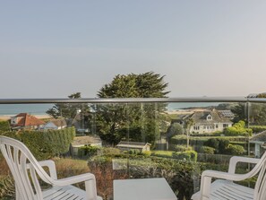 Balcony with sea views